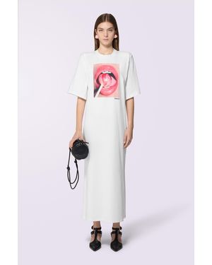 Fiorucci Lollipop Mouth Maxi T-Dress - Red