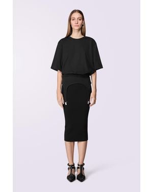 Fiorucci Suspender Belt T-Shirt - Black