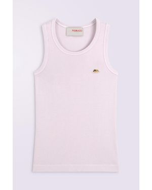 Fiorucci Angels Patch Tank Top - Blue