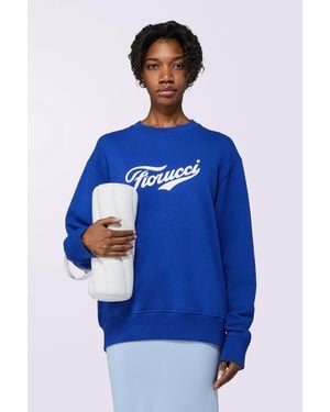 Fiorucci Varsity Logo Regular Sweatshirt - Blue
