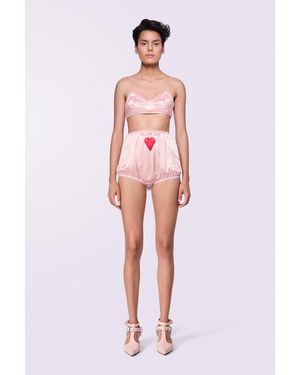 Fiorucci Embroidered Bralette - Pink