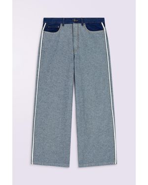 Fiorucci Inside Out Baggy Jeans Deep - Blue