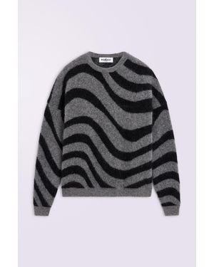 Fiorucci Candy Stripe Knit Jumper - Black