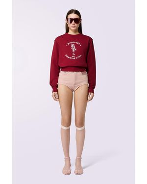 Fiorucci Denim Hot Pant Shorts - Red
