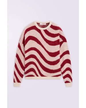 Fiorucci Candy Stripe Knit Jumper - Red