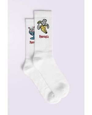 Fiorucci Toys Print Socks - White