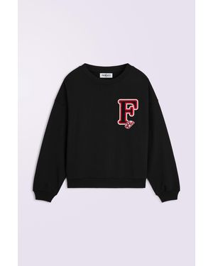 Fiorucci Varsity Patch Sweatshirt - Black