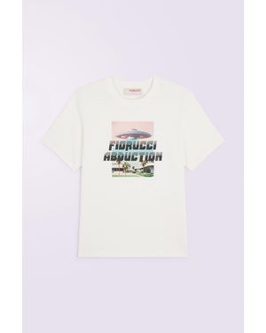 Fiorucci Abduction Regular T-Shirt Cream - White