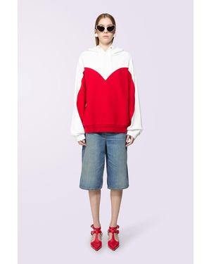 Fiorucci Heart Hoodie Multi - Red