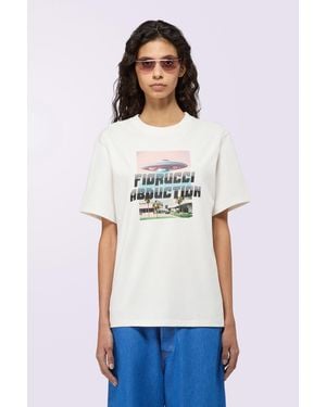Fiorucci Abduction Regular T-Shirt Cream - White