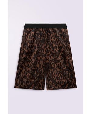 Fiorucci Banimalier Velour Bermuda Shorts Multi - White