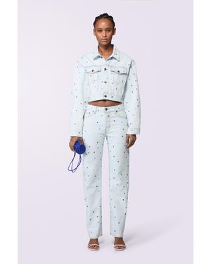 Fiorucci Confetti Straight Fit Jeans Bleach - White