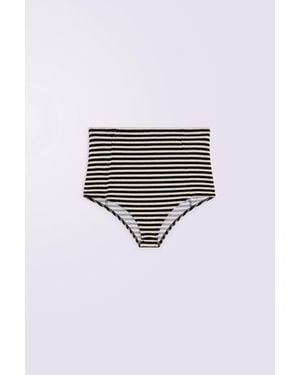 Fiorucci Velour Striped Hot Trousers - White
