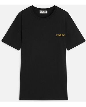 Fiorucci Rock Cupid Print T-Shirt Dress - Black