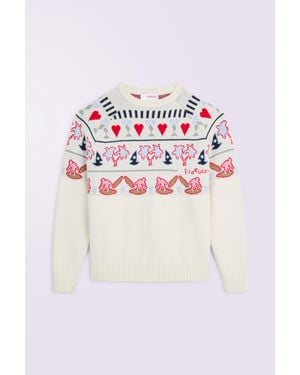 Fiorucci Cupid Embroidered Joggers - White