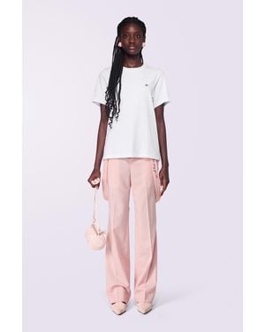 Fiorucci Embroidered Suspender Trousers - Pink
