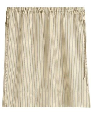 TOTEME Striped Mini Skirt - Natural