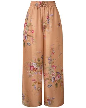 Zimmermann Patience Relaxed Pant - Brown