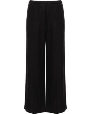 TOTEME Linen Blend Trousers - Black