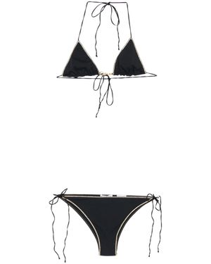 Oséree Ribbed Bikini - White