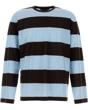 Bottega Veneta Striped Cashmere Sweater - Black