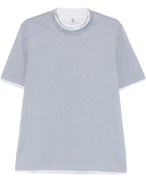 Brunello Cucinelli Short-sleeve T-shirt - Blue