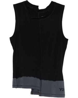 Y-3 Asymmetric Tank Top - Black