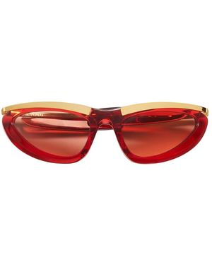 Bottega Veneta Prisma Cat Eye Sunglasses - Red