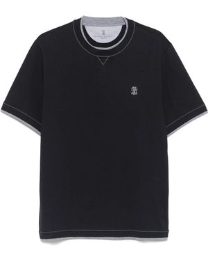 Brunello Cucinelli T-Shirts & Vests - Black