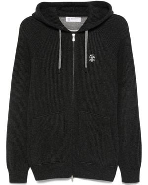 Brunello Cucinelli Cashmere Cardigan - Black