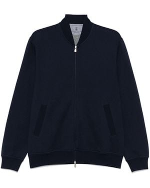 Brunello Cucinelli Zip-up Sweatshirt - Blue