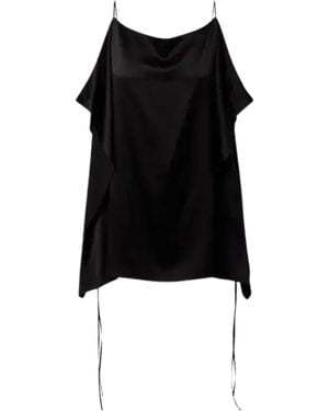 The Row Koray Silk Top - Black