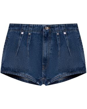 Mugler Pleated Shorts - Blue