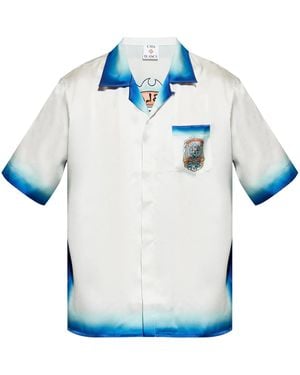 CASABLANCA Silk Shirt - Blue