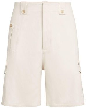 Brunello Cucinelli Cotton Linen Bermuda Shorts - White