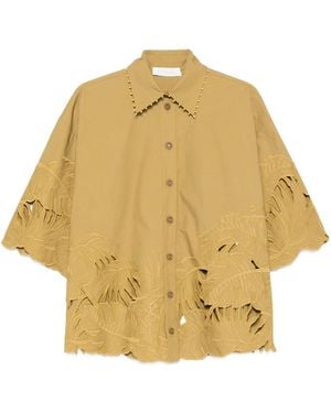 Zimmermann Mahon Cotton Shirt - Natural
