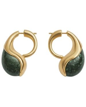 Bottega Veneta Drop Marble Earrings - Metallic