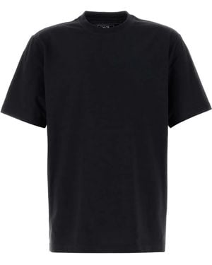 Y-3 Short-sleeve Logo-print T-shirt - Black