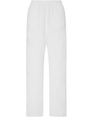 The Row Kohana Elasticated-waistband Pants - White