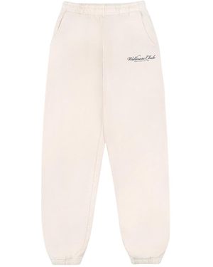 SPORTY&RICH Embroidered Cuffed Trousers - White