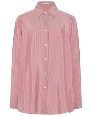 The Row Tansy Shirt In Silk - Pink