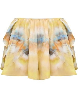 Zimmermann Alchemy Silk Shorts - Metallic