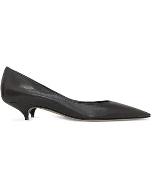 The Row Pointed-toe Kitten-heel Court Shoes - Black