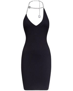 Area Crystal-embellished Minidress - Blue