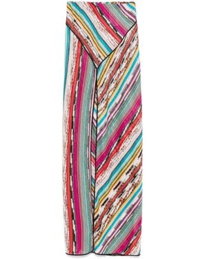 Missoni Striped Maxi Skirt - White