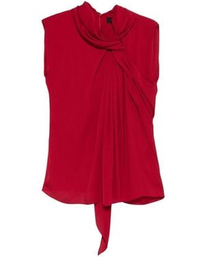 Lanvin Draped Blouse - Red