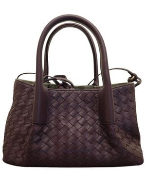 Bottega Veneta Small Pinacoteca Leather Tote Bag - Purple