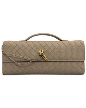 Bottega Veneta Andiamo Clutch Bag - Brown