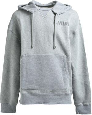 Amiri Logo-print Hoodie - Grey