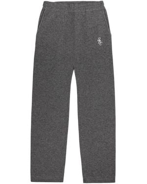 SPORTY&RICH Src Cashmere Trousers - Cool - Grey